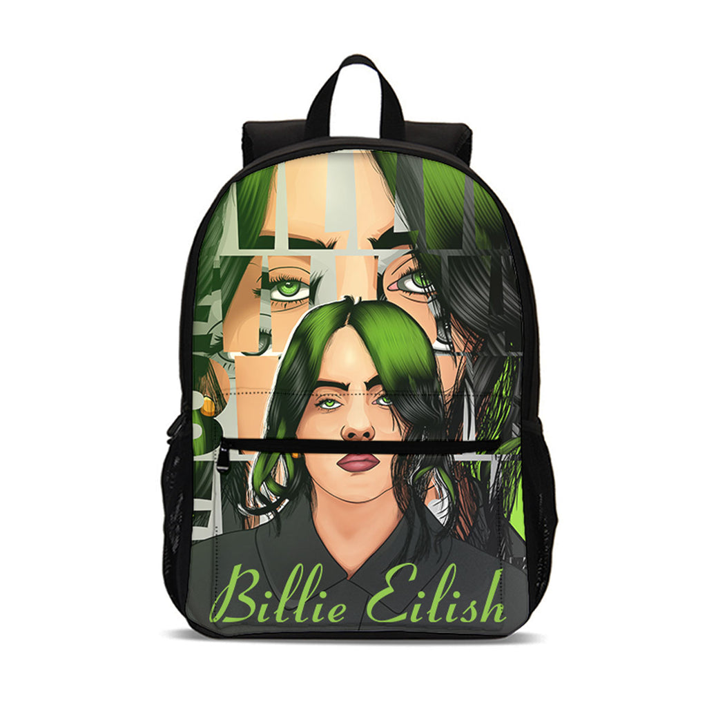 Billie Eilish 18 inches Backpack School Bag for Kids Large Capacity