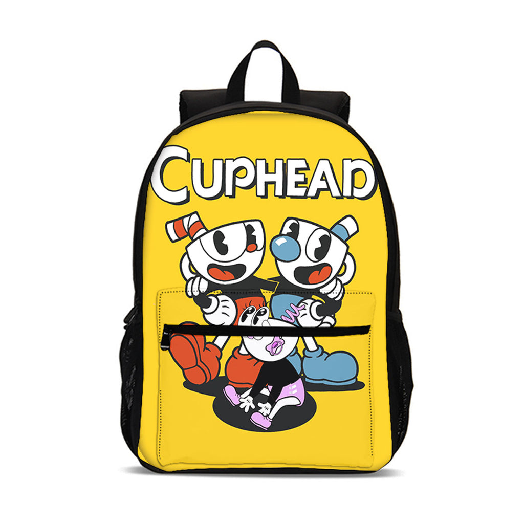 Cuphead 18 inches Backpack School Bag for Kids Large Capacity