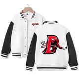 New Jersey Jacket for Kids Ice Hockey Varsity Jacket Cotton Made Medium Thickness