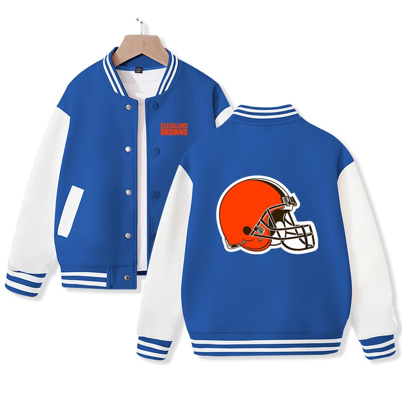 Kids Cleveland Jacket American Football Varsity Jacket Cotton Made Ideal Gift