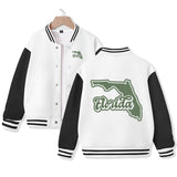 Florida Varsity Jacket for Kids Baseball Jacket Letterman Jacket Cotton Jacket