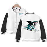 San Jose Jacket for Kids Ice Hockey Varsity Jacket Cotton Made Medium Thickness