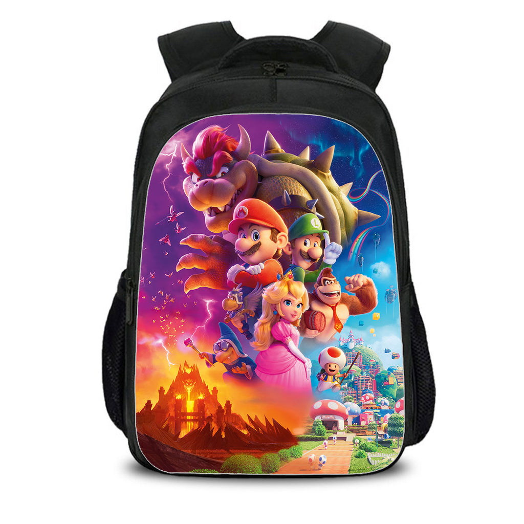 Super Mario Kid's Kindergarten Backpack Elementary School Bag