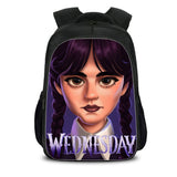 Wednesday Addams Kid's Kindergarten Backpack Elementary School Bag