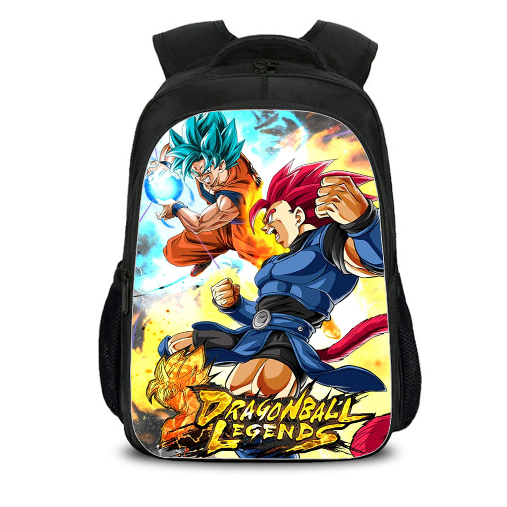 Kid's 15" Dragon Ball School Backpack with Side Pockets Large Capacity