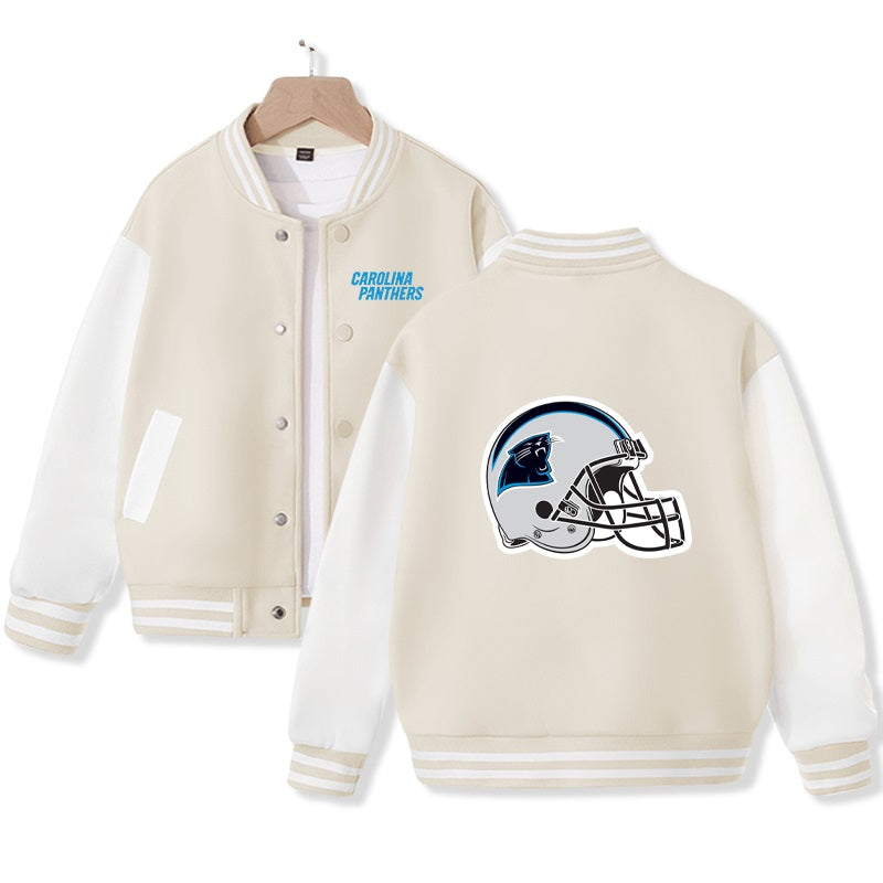 Kids Carolina Jacket American Football Varsity Jacket Cotton Made Ideal Gift