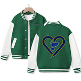 St. Louis Jacket for Kids Ice Hockey Varsity Jacket Cotton Made Medium Thickness