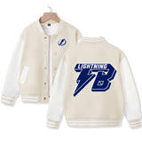 Tampa Bay Jacket for Kids Ice Hockey Varsity Jacket Cotton Made Medium Thickness