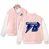 Tampa Bay Jacket for Kids Ice Hockey Varsity Jacket Cotton Made Medium Thickness