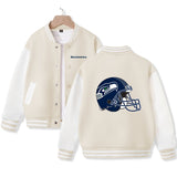 Kid's Seattle Jacket American Football Varsity Jacket Cotton Made Jacket