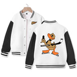 Anaheim Jacket for Kids Ice Hockey Varsity Jacket Cotton Made Medium Thickness