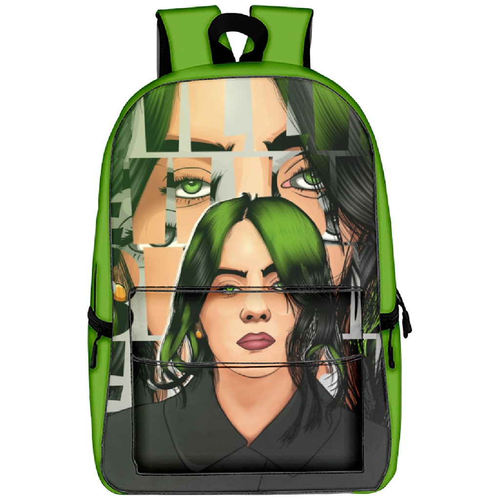 Billie Eilish All Over Print Backpack Kids School Bag Ideal Present