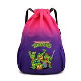 Ninja Turtle Drawstring Backpack Large Gym Bag Water Resistant Sports Bag Ideal Present