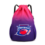 Buffalo Drawstring Backpack American Football Large Gym Bag Water Resistant Sports Bag