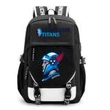 Kid's Football Graphic Print Backpack with USB Charging Port Ideal Gift