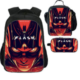 The Flash School Backpack Lunch Bag Pencil Case 3 Pieces Combo