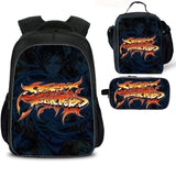 Street Fighter Kid's Backpack Lunch Bag Pencil Case 3 Pieces Pop School Merch
