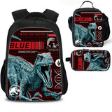 Dinosaur Kid's Backpack Lunch Bag Pencil Case 3 Pieces Pop School Merch