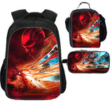 The Flash School Backpack Lunch Bag Pencil Case 3 Pieces Combo
