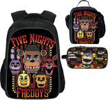 Five Nights at Freddy's Kid's Backpack Lunch Bag Pencil Case 3 Pieces Combo