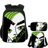 Billie Eilish School Backpack Shoulder Bag Pencil Case 3 Pieces