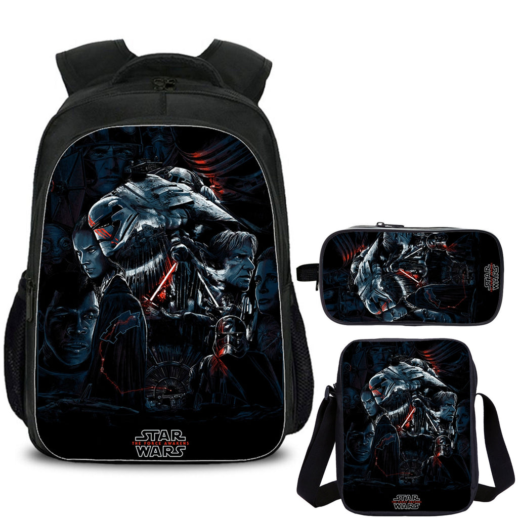 Star Wars Kids School Backpack Shoulder Bag Pencil Case 3PCS Trendy School Merch