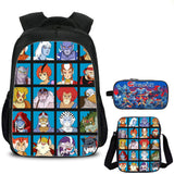 Thundercats Kids School Backpack Shoulder Bag Pencil Case 3PCS Trendy School Merch
