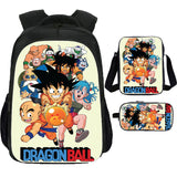 Dragon Ball Kid's School Backpack Shoulder Bag Pencil Case 3 Pieces Ideal Present
