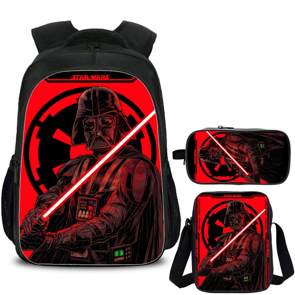 Star Wars Kids School Backpack Shoulder Bag Pencil Case 3PCS Trendy School Merch