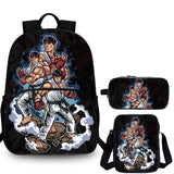Street Fighter Kids 3 Pieces Combo 15 inches School Backpack Shoulder Bag Pencil Case