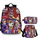 The Amazing Digital Circus Kids 3 Pieces Combo 15 inches School Backpack Shoulder Bag Pencil Case