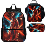 The Flash 3 Pieces Combo 18 inches School Backpack Lunch Bag Pencil Case