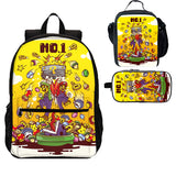 Super Mario 3 Pieces Combo 18 inches School Backpack Lunch Bag Pencil Case