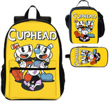 Cuphead 3 Pieces Combo 18 inches School Backpack Lunch Bag Pencil Case