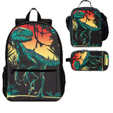 Jurassic 3 Pieces Combo 18 inches School Backpack Lunch Bag Pencil Case