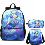 Princess 3 Pieces Combo 18" School Backpack Shoulder Bag Pencil Case