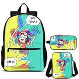 The Amazing Digital Circus Kids 3 Pieces Combo 18" School Backpack Shoulder Bag Pencil Case