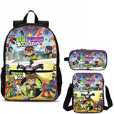 Ben 10 Kids 3 Pieces Combo 18" School Backpack Shoulder Bag Pencil Case