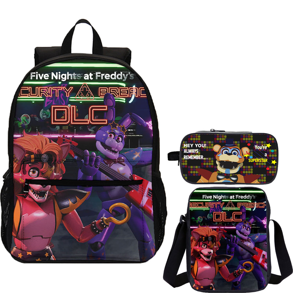 Five Nights at Freddy's 3 Pieces Combo 18" School Backpack Shoulder Bag Pencil Case