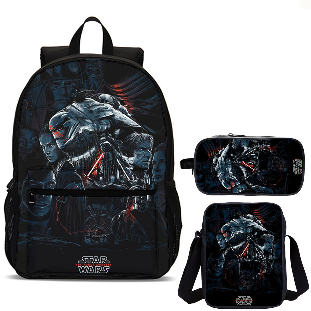 Star Wars Kids 3 Pieces Combo 18" School Backpack Shoulder Bag Pencil Case