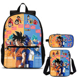 Dragon Ball Goku Kids 3 Pieces Combo 18" School Backpack Shoulder Bag Pencil Case