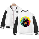 King Kong Varsity Jacket for Kids Pop Baseball Jacket Letterman Jacket Cotton Jacket