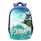 Kids Zelda Backpack Large Blue School Bag Bookbags Trendy Gift