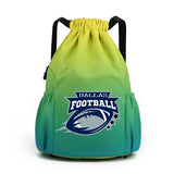 Dallas Drawstring Backpack American Football Large Gym Bag Water Resistant Sports Bag