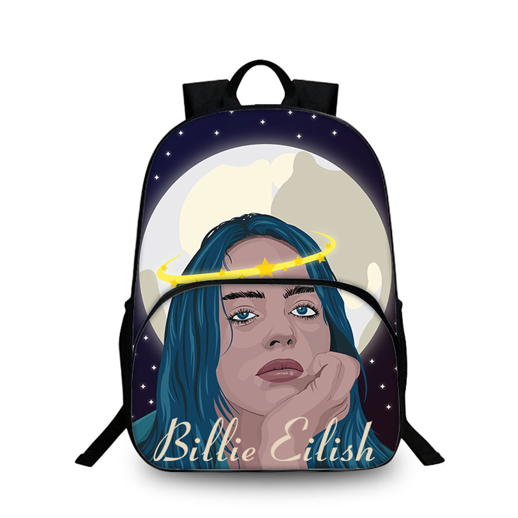 Billie Eilish Girl's Backpack 15 inches Bag Primary School Elementary School Bag