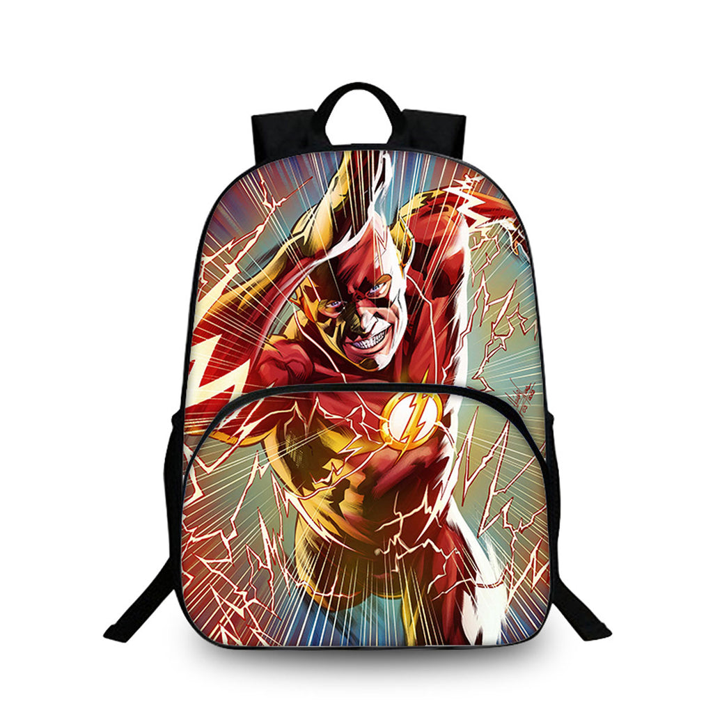 The Flash 15 Inches Backpack with Two Side Pouches Kid's School Bookbag