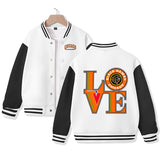 Chicago Jacket for Kids Ice Hockey Varsity Jacket Cotton Made Medium Thickness
