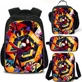 Spiderman Across the Spider-Verse School Backpack Lunch Bag Shoulder Bag Pencil Case 4 Pieces Combo