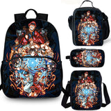 Street Fighter Kids 15" School Backpack Lunch Bag Shoulder Bag Pencil Case 4PCS