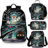 Dragon Ball Goku Kids 15" School Backpack Lunch Bag Shoulder Bag Pencil Case 4PCS